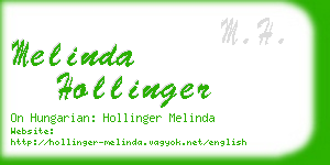 melinda hollinger business card